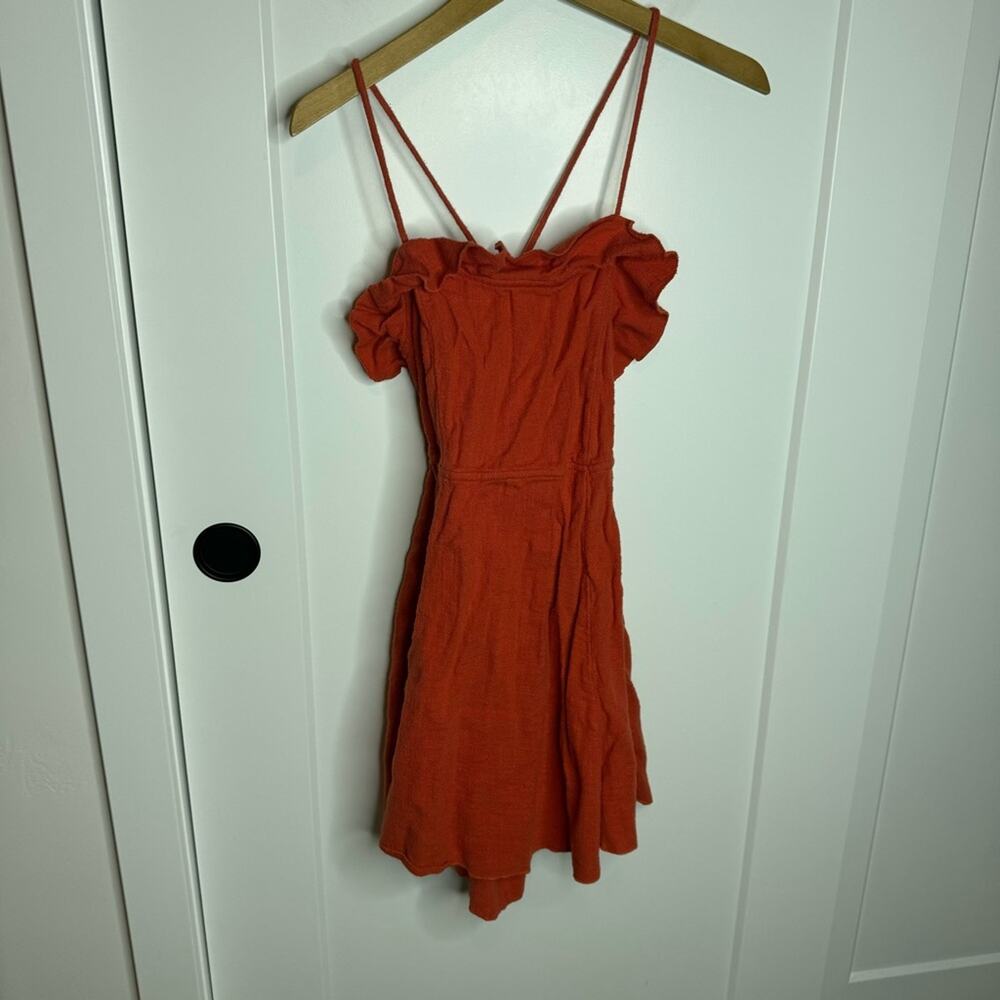 Free People “More than a Mini” Orange Mini Dress - Picture 2 of 8